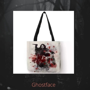 Ghost‎ Face Tote Bag
